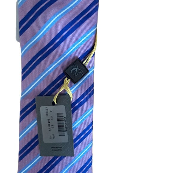 CANALI STRIPED TIE 100% SILK NEW - Picture 12 of 14